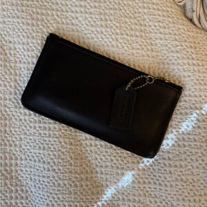 Coach Leather Skinny Case Black